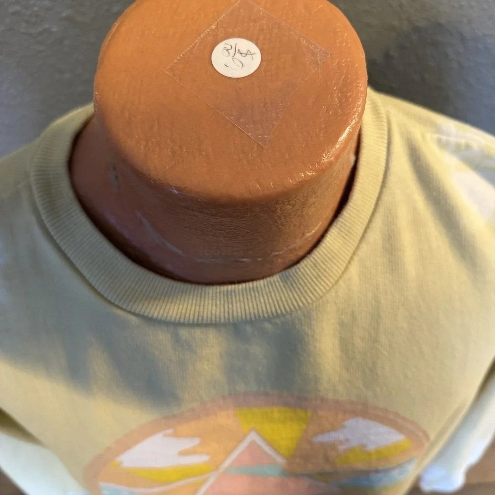 Pink Floyd Prism Yellow Tie Dye Long Sleeve Sweatshirt Sweater Large Pullover - Picture 4 of 7